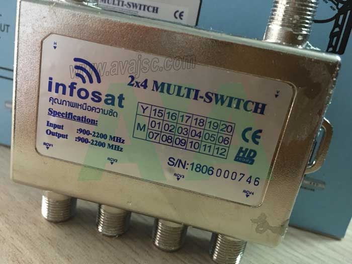  Chuyển mạch Multiswitch Infosat MS24 INF 2x4