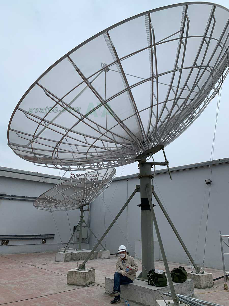 Cung cấp lắp đặt Anten đường kính từ 4.9m