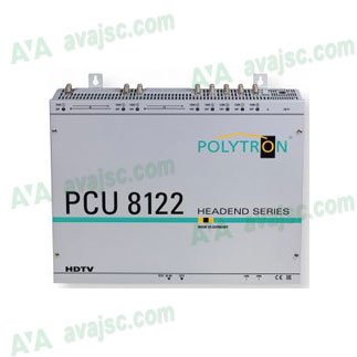 PCU 8122 hỗ trợ 8 DVB-S/S2, DVB-T/T2, DVB-C ra DVB-T với 4 CI